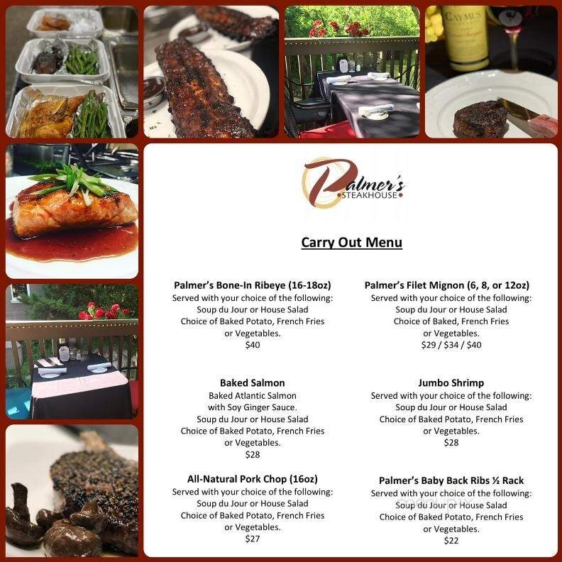 Palmer's Steakhouse - Hartland, WI menu_pic