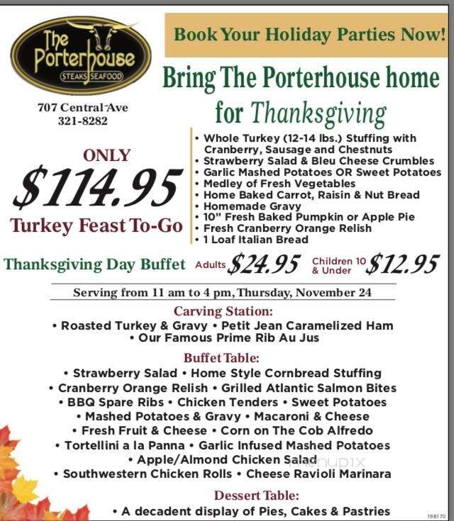 Porter House - Hot Springs, AR menu_pic