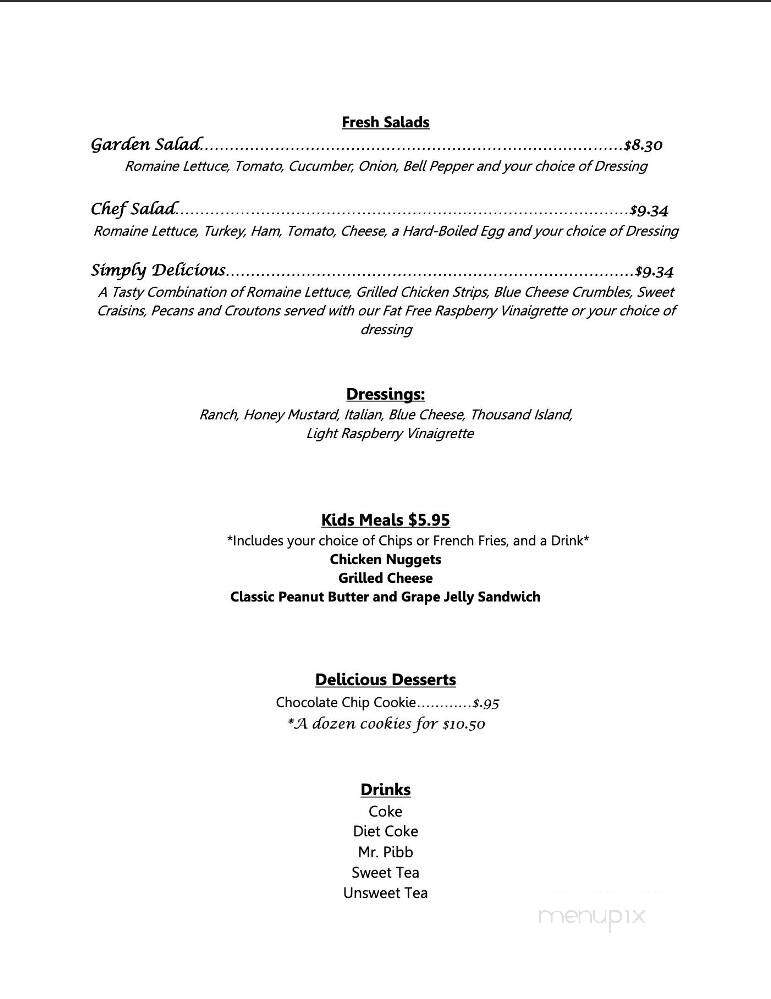 Bread Box - Fort Smith, AR menu_pic
