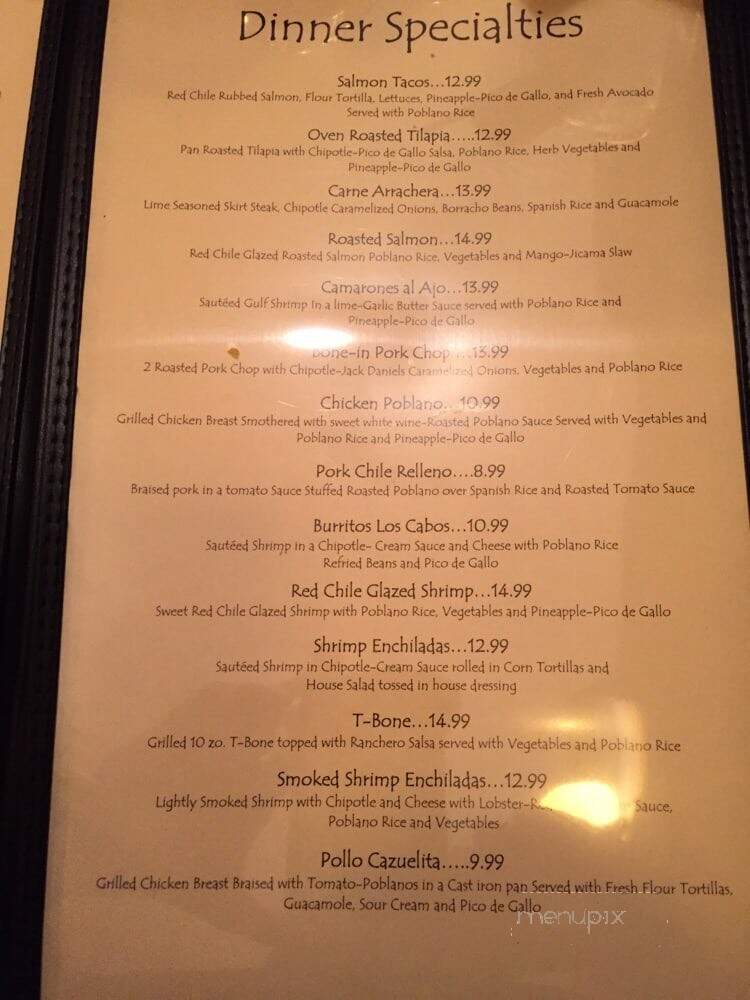 El Zarape - Fort Smith, AR menu_pic