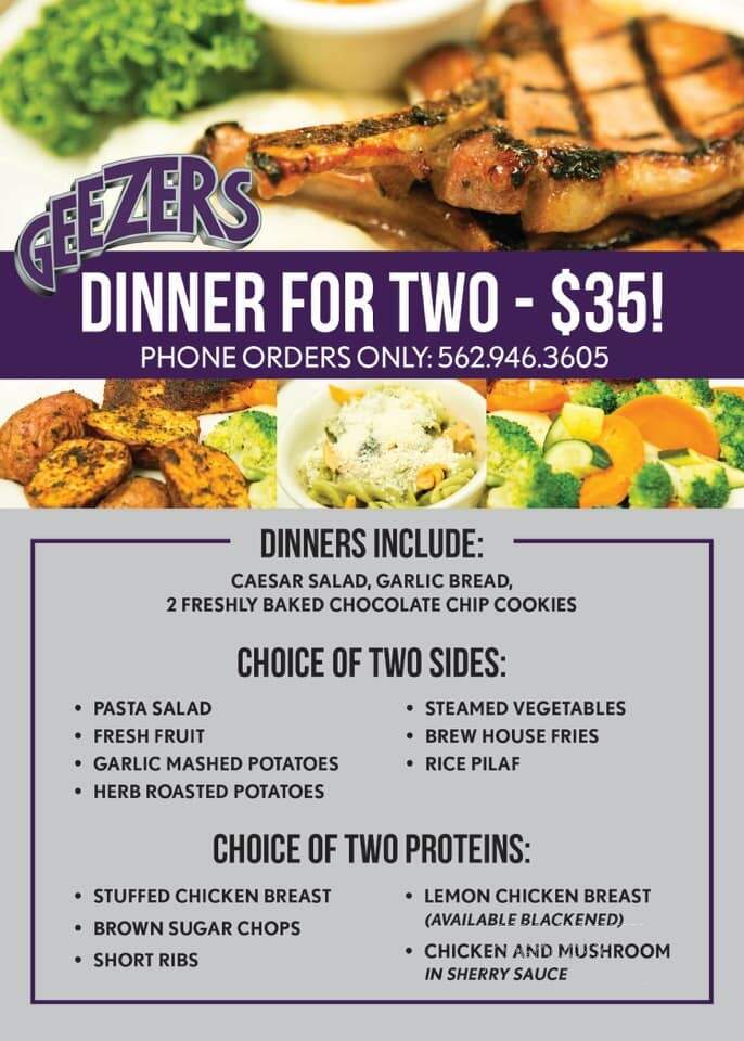Geezers - Santa Fe Springs, CA menu_pic