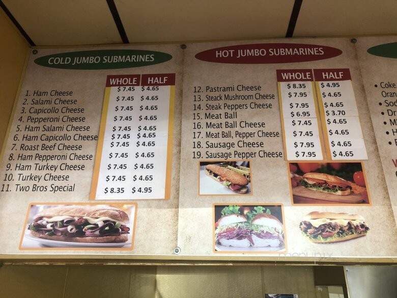 Two Brothers Pizza - Huntington Beach, CA menu_pic