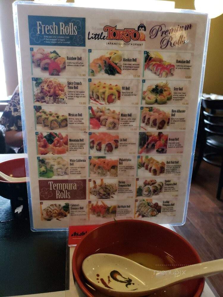 Little Tokyo Restaurant - San Dimas, CA menu_pic