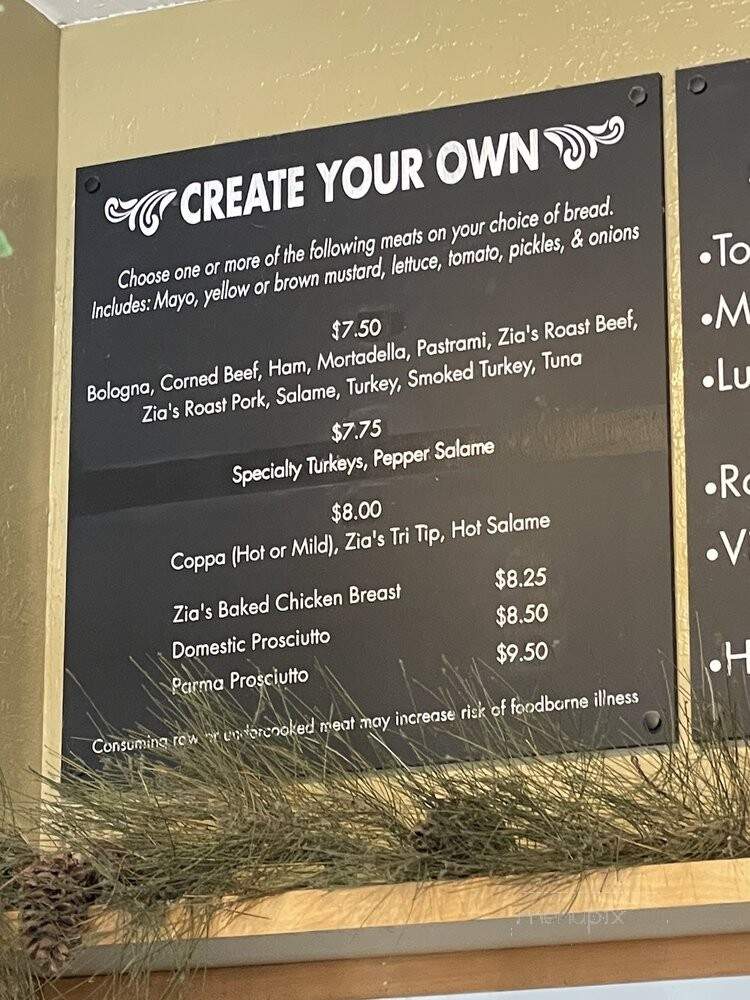 Zia's Delicatessen - Davis, CA menu_pic