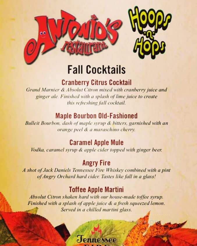Antonio's Restaurant - Simsbury, CT menu_pic
