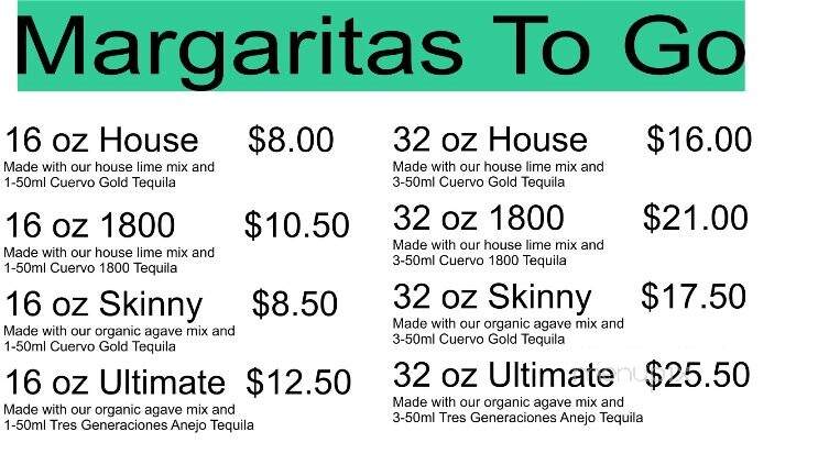 Coyote Blue Tex Mex Cafe - Middletown, CT menu_pic