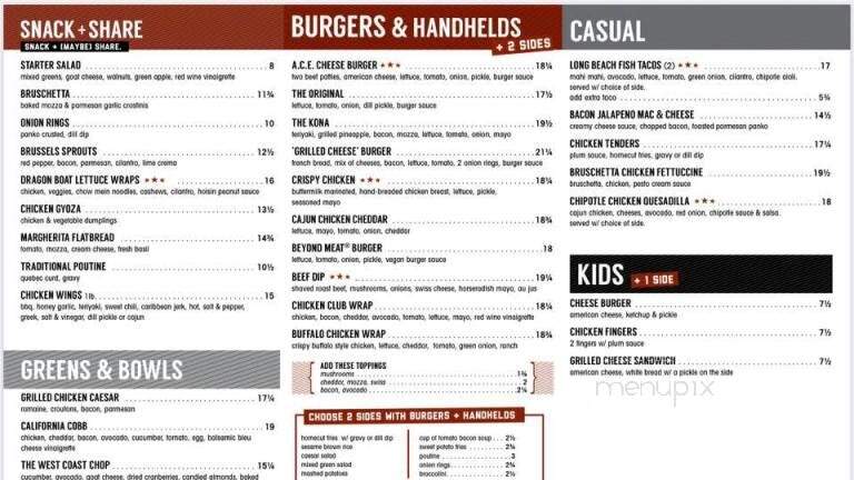 Original Joe's - Whitecourt, AB menu_pic