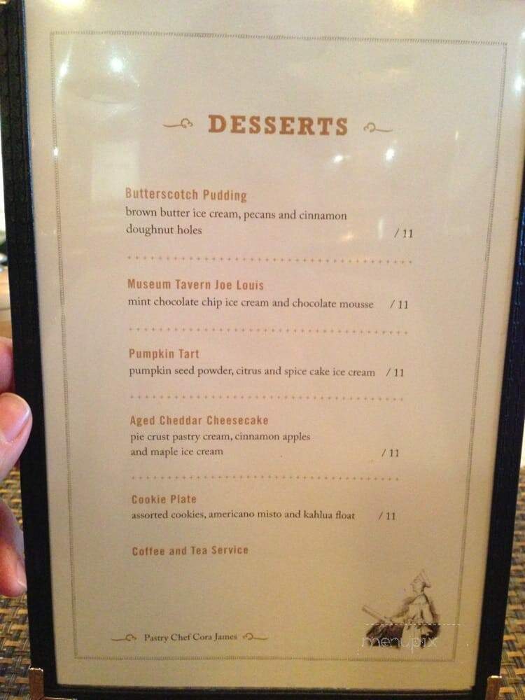 Museum Tavern - Toronto, ON menu_pic