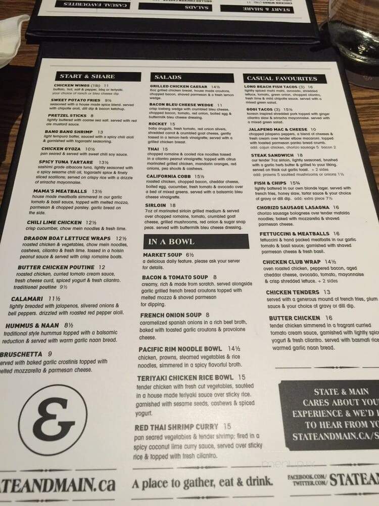 State & Main Kitchen and Bar - Whitby, ON