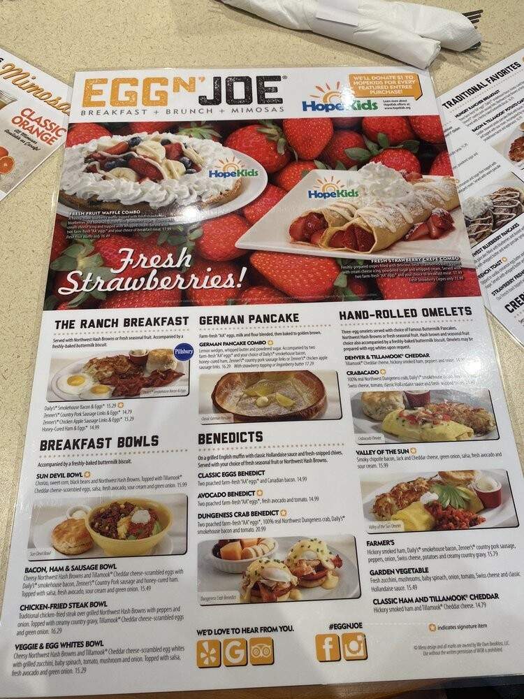 Egg N' Joe - Scottsdale, AZ menu_pic
