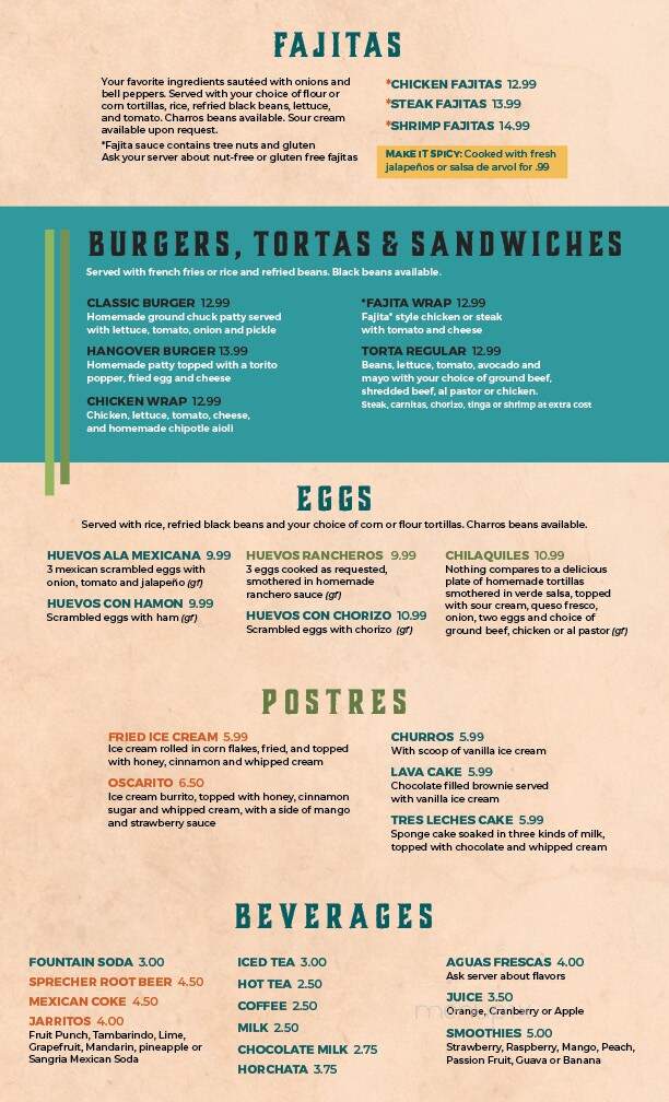 La Cabana - Hubertus, WI menu_pic
