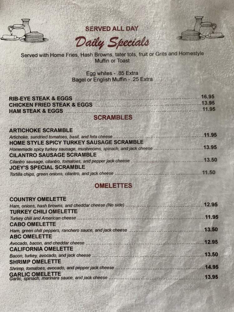 Nat's On Ventura - Los Angeles, CA menu_pic