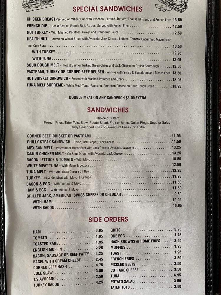 Nat's On Ventura - Los Angeles, CA menu_pic