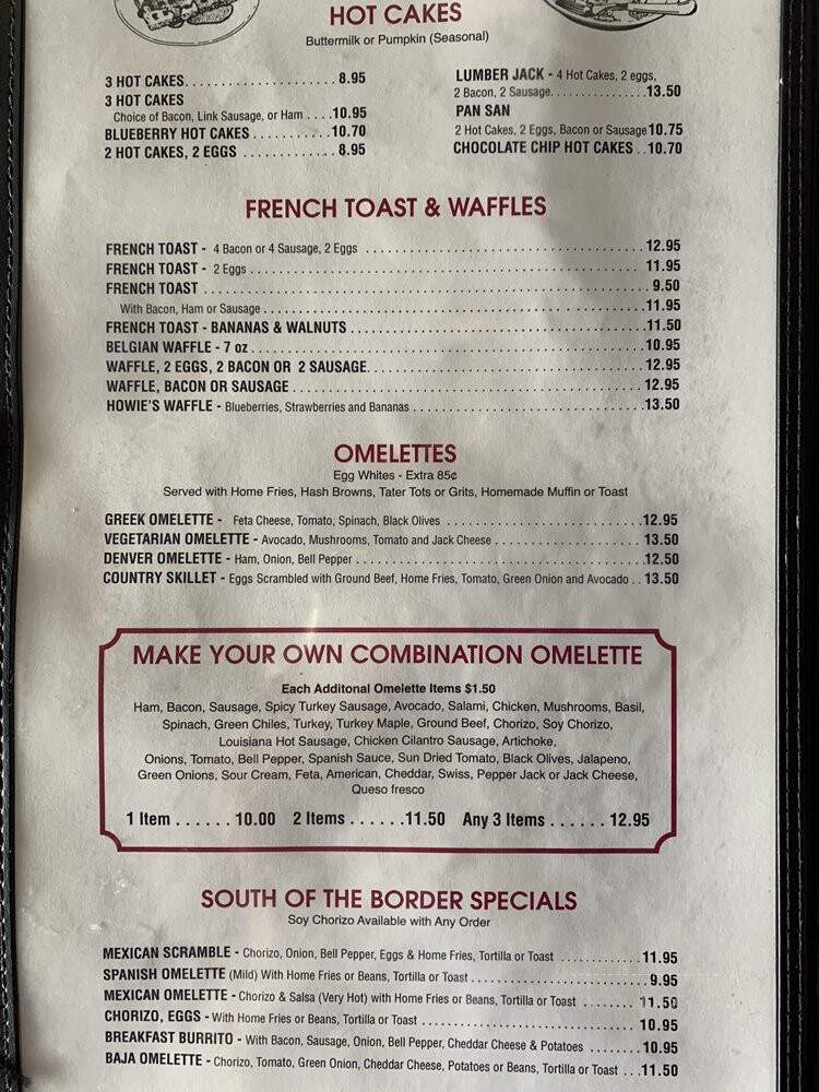 Nat's On Ventura - Los Angeles, CA menu_pic