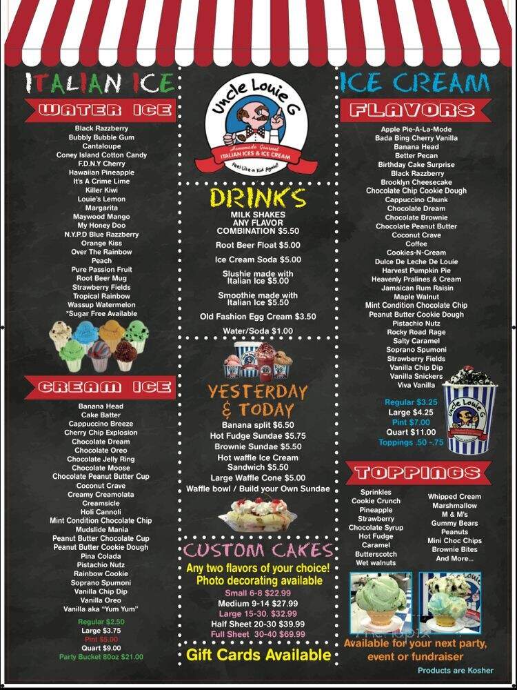 Uncle Louie G - Park Ridge, NJ menu_pic