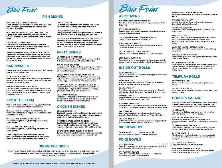 Blue Point Oyster & Sushi Bar - Valparaiso, IN