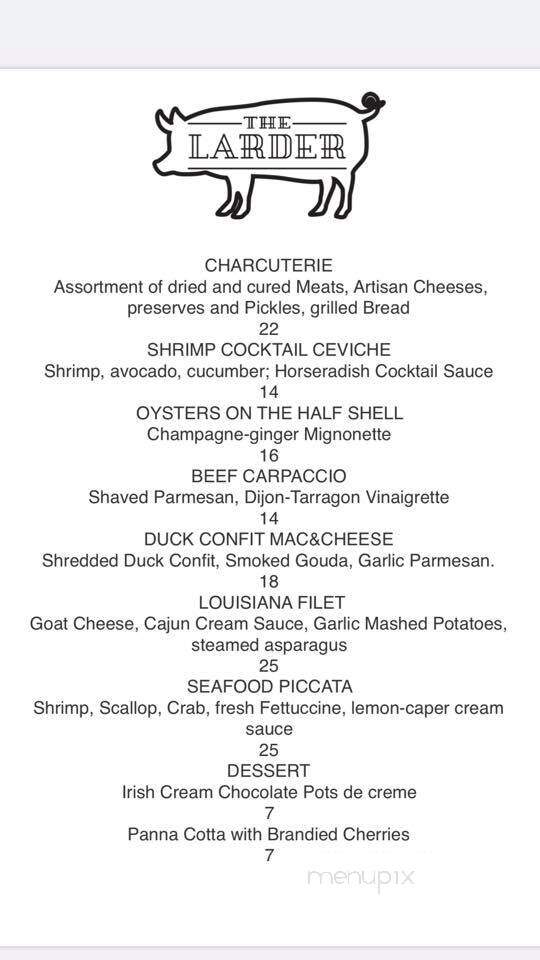 The Hammond's Ferry Larder - North Augusta, SC menu_pic