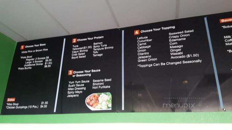 Pokerito - Visalia, CA menu_pic