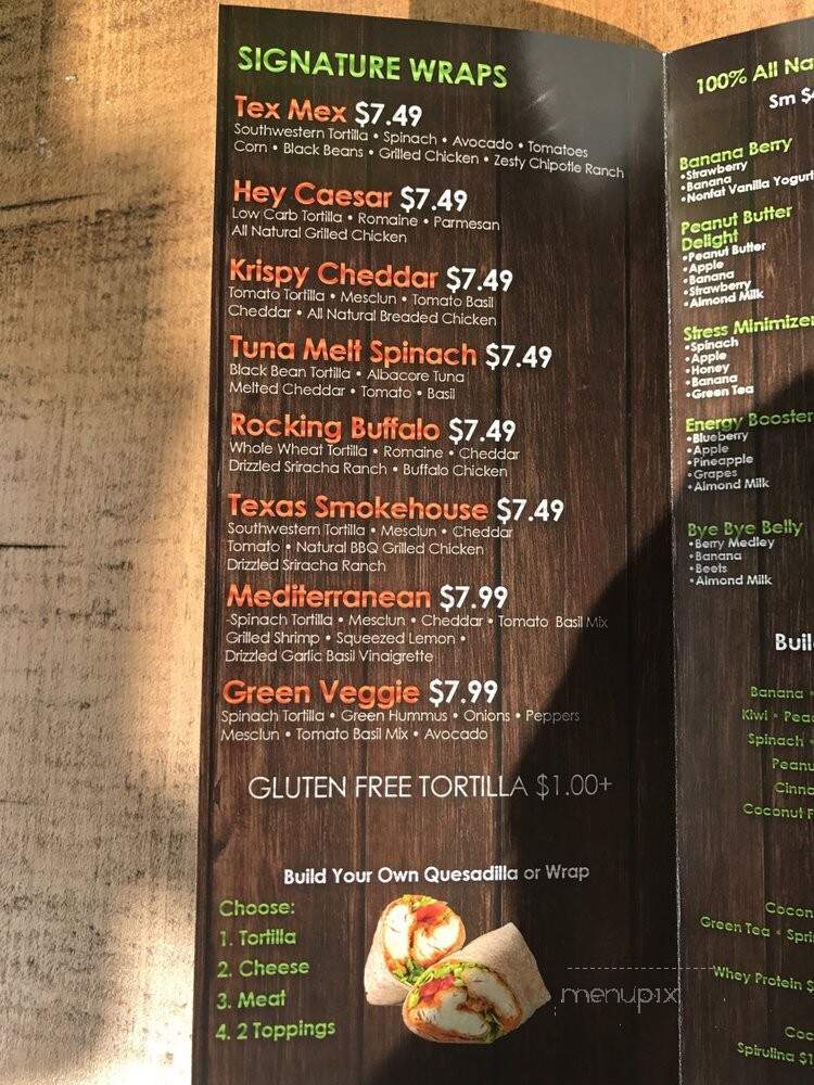 Blend Smoothie and Salad Bar- Middletown - Middletown, NY menu_pic