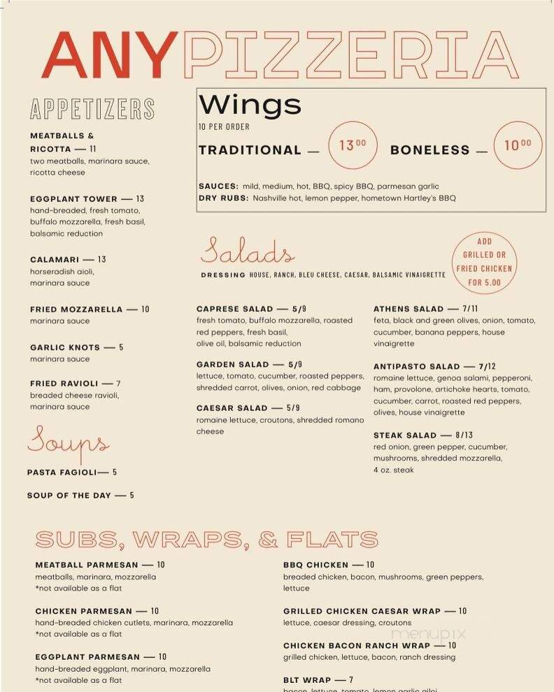 Anthony's NY Pizza - Bonita Springs, FL menu_pic