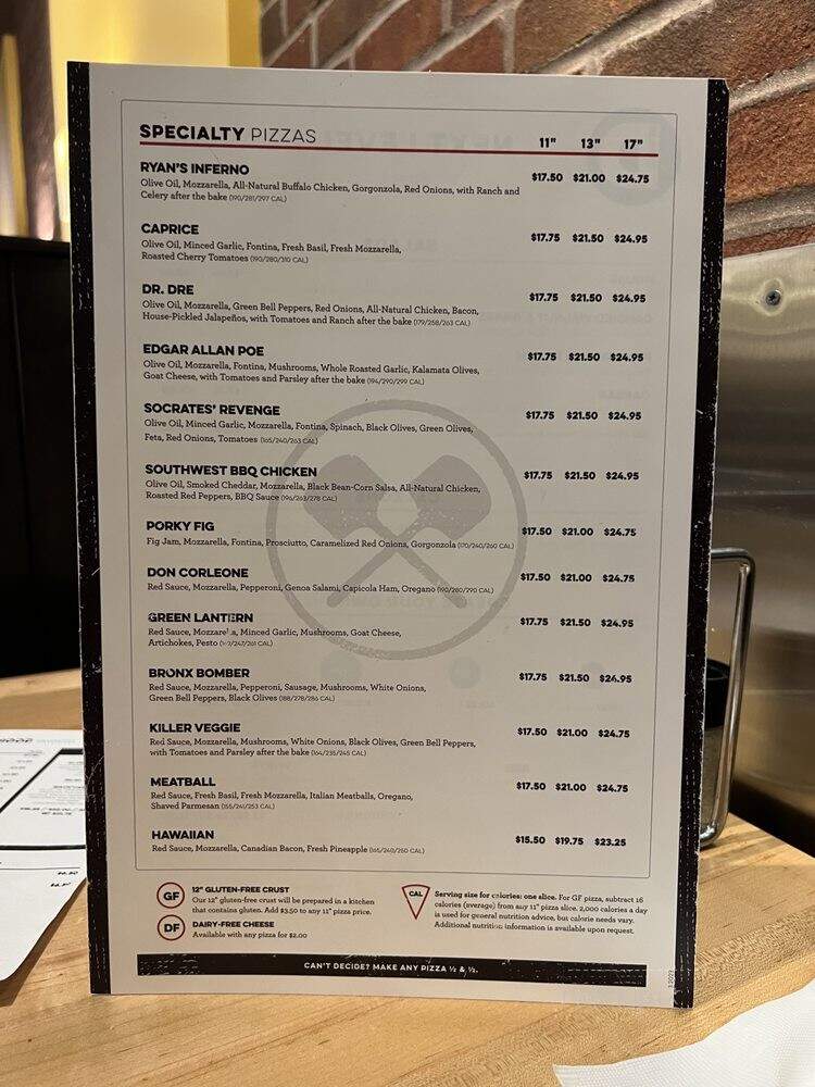 Dewey's Pizza - O'Fallon, IL menu_pic