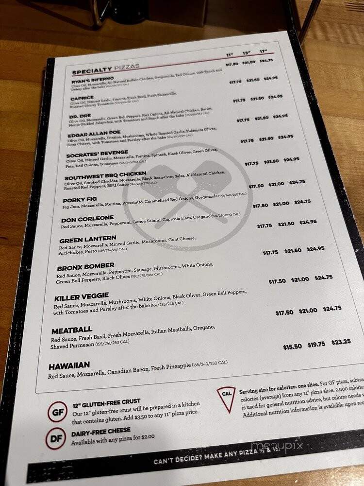 Dewey's Pizza - O'Fallon, IL menu_pic