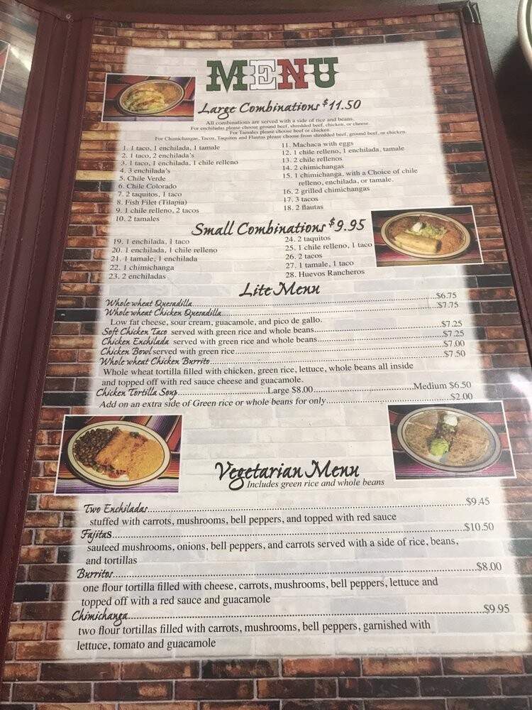 La Cabanita Mex - Bellevue, ID menu_pic