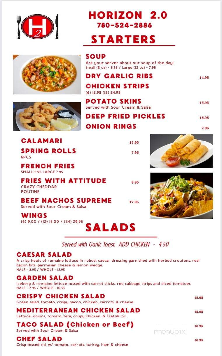 Horizon Steakhouse - ValleyView, AB menu_pic