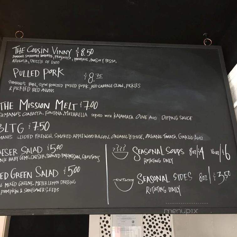 Lolla - San Juan Bautista, CA menu_pic