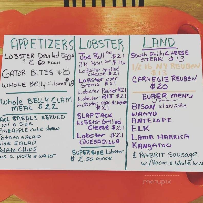 Joe Loves Lobster Rolls - Southport, NC menu_pic