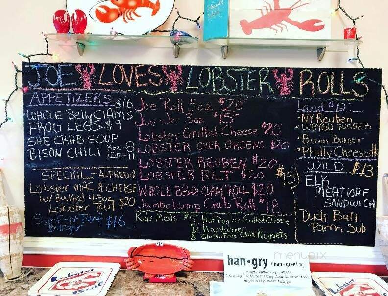 Joe Loves Lobster Rolls - Southport, NC menu_pic