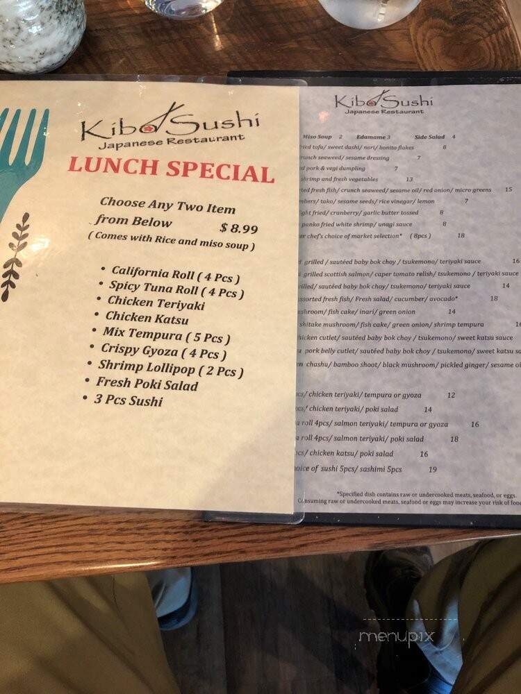 Kibo Sushi - Danville, CA menu_pic