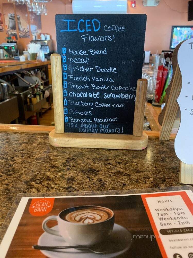 Bean Barn RI - Coventry, RI menu_pic