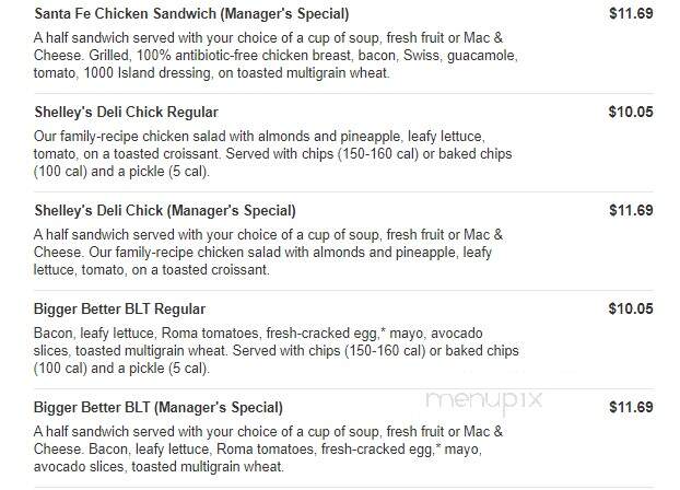 Jason's Deli - Grand Prairie, TX menu_pic