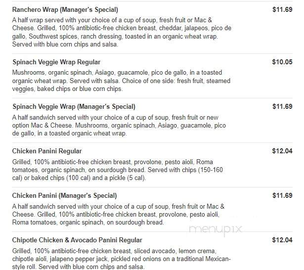 Jason's Deli - Grand Prairie, TX menu_pic