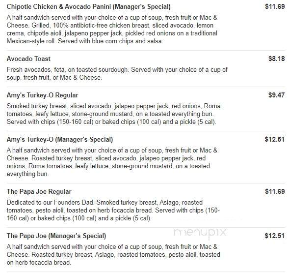 Jason's Deli - Grand Prairie, TX menu_pic
