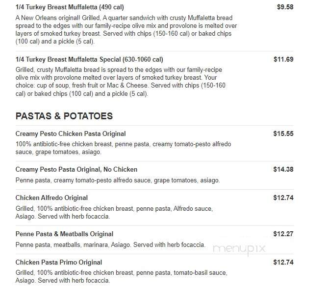 Jason's Deli - Grand Prairie, TX menu_pic