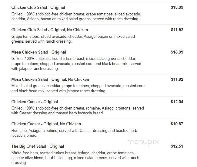 Jason's Deli - Grand Prairie, TX menu_pic