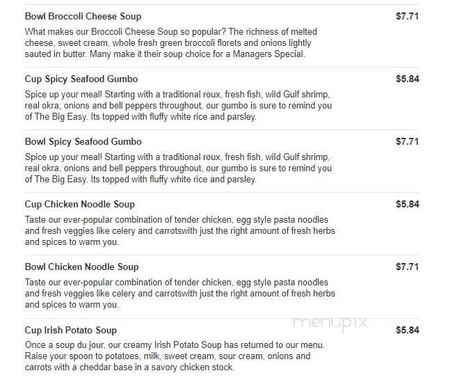 Jason's Deli - Grand Prairie, TX menu_pic
