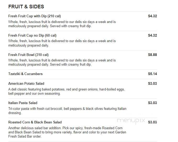 Jason's Deli - Grand Prairie, TX menu_pic