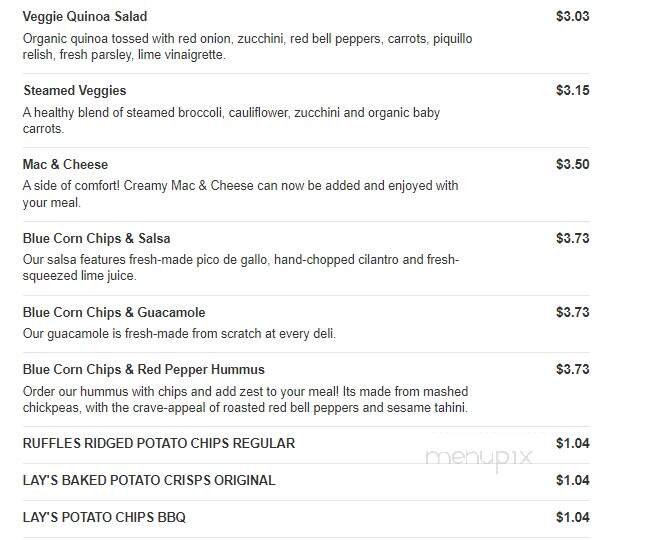 Jason's Deli - Grand Prairie, TX menu_pic