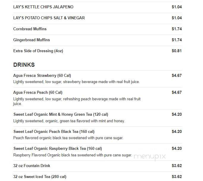 Jason's Deli - Grand Prairie, TX menu_pic