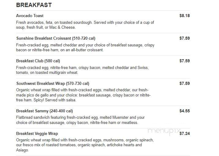Jason's Deli - Grand Prairie, TX menu_pic