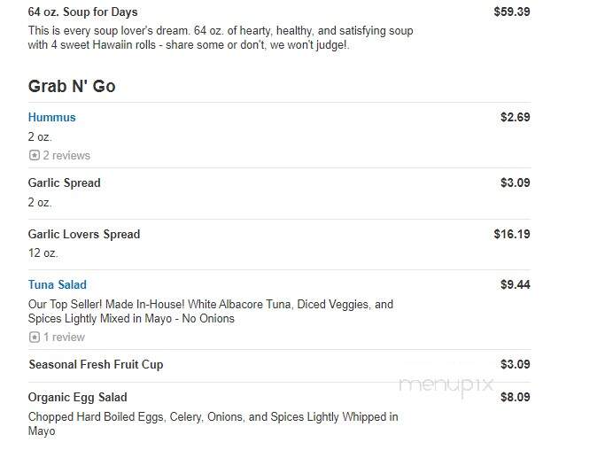Wrap & Pour - West Palm Beach, FL menu_pic