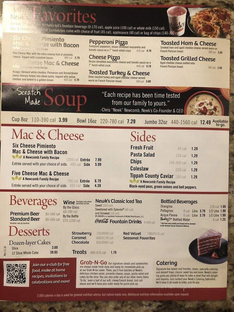 Newk's Eatery - Tahlequah, OK menu_pic