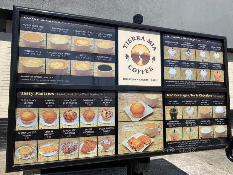 Tierra Mia Coffee - Anaheim, CA menu_pic