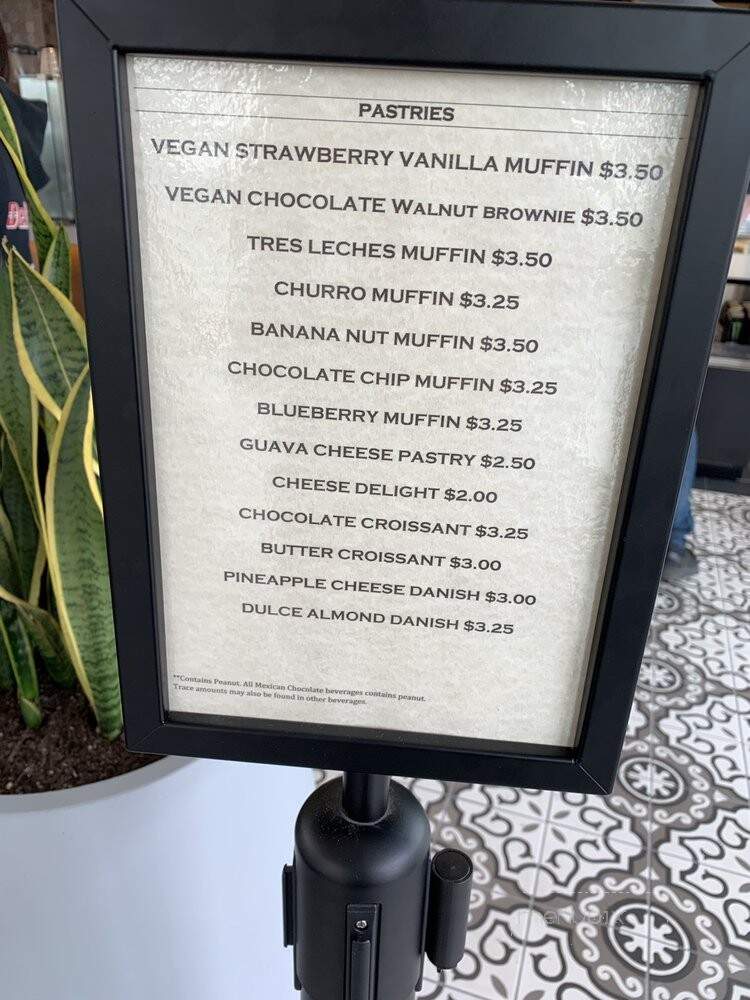 Tierra Mia Coffee - Anaheim, CA menu_pic