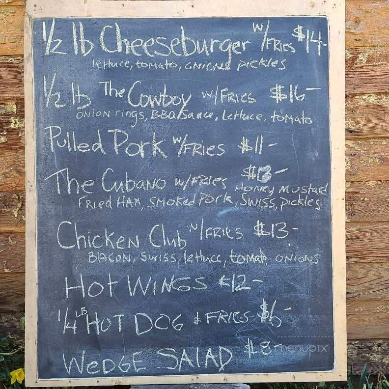 Josie's Hideout Saloon - Santa Ysabel, CA menu_pic