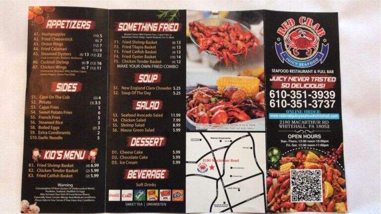 Red Crab Juicy Seafood - Whitehall, PA menu_pic