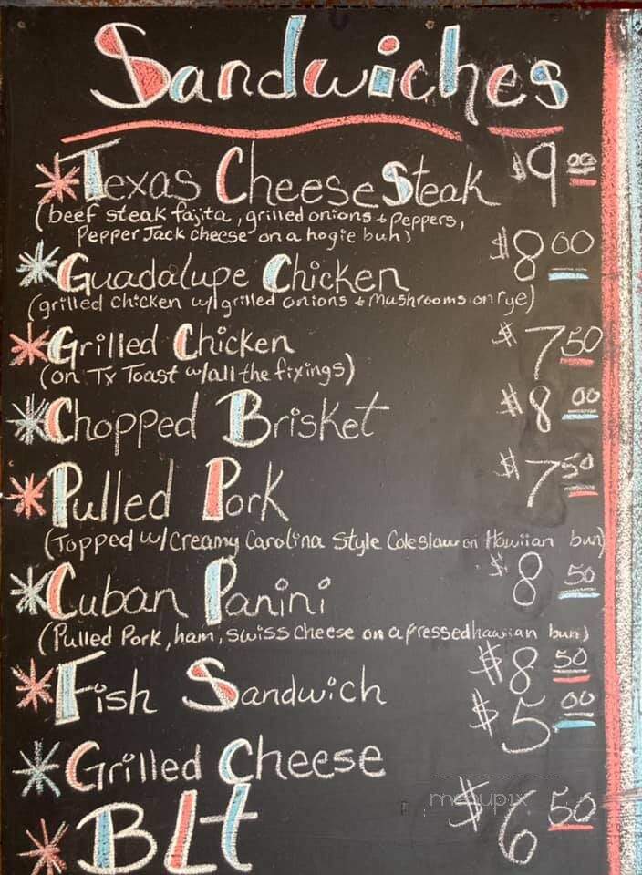 The Float In - New Braunfels, TX menu_pic